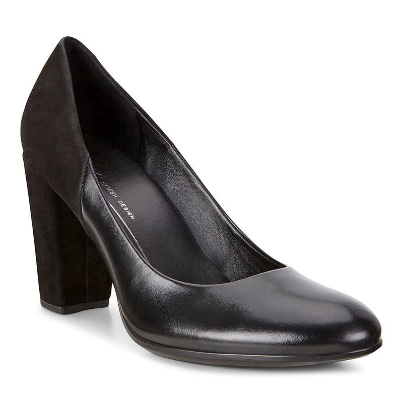 Pumps Ecco Shape 75 Block Para Mujer,Negras,812970-GTE